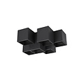 Trio Lighting Unebene 6-Block-Deckenleuchte 6xGU10 mattschwarz - Modernes Licht für jeden Raum