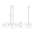 Emibig Emibig BOOM 6 WHITE - Elegante skandinavische Pendelleuchte für jeden Raum