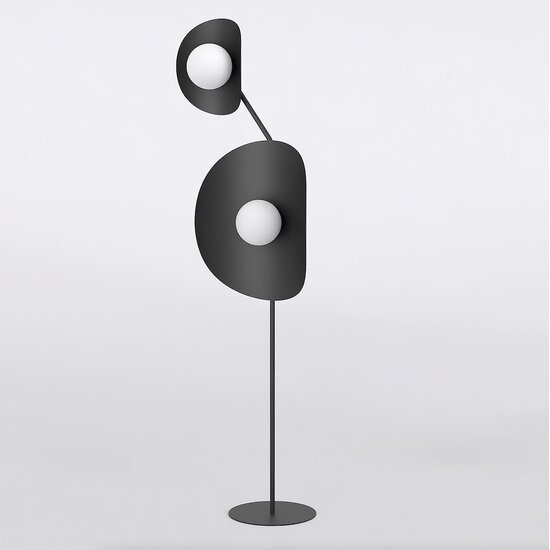 Emibig Emibig DELULU LP2 BLACK - Lámpara de pie moderna para una iluminación elegante
