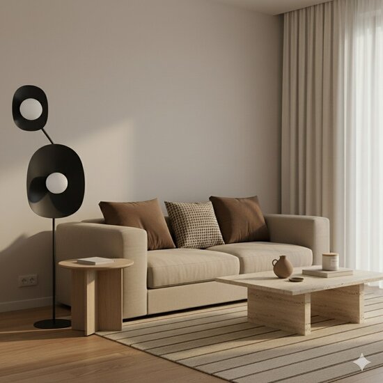 Emibig Emibig DELULU LP2 BLACK - Modern floor lamp for stylish lighting
