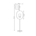 Emibig Emibig DELULU LP2 BLACK - Modern floor lamp for stylish lighting