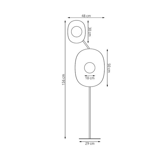 Emibig Emibig DELULU LP2 BLACK - Lampe sur pied moderne pour un éclairage stylé