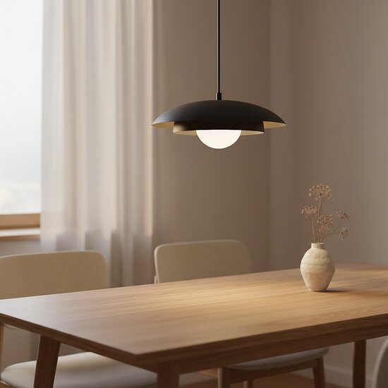 Emibig Emibig SKIN 1 BLACK - Elegante Scandinavische hanglamp voor elke ruimte