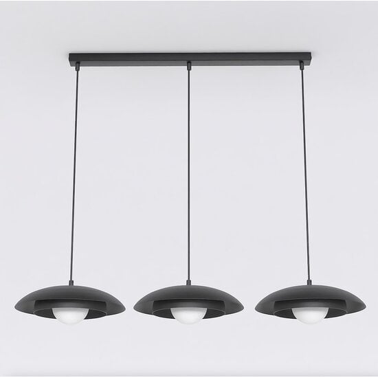 Emibig Emibig SKIN 3 BLACK - Élégante lampe suspendue scandinave pour tous les espaces