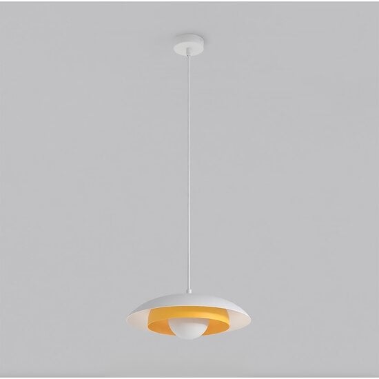 Emibig Emibig SKIN 1 WH ORANGE - Lampe suspendue scandinave pour tous les espaces