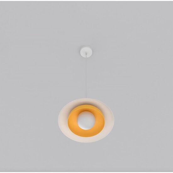 Emibig Emibig SKIN 1 WH ORANGE - Skandinavische Pendelleuchte für jeden Raum