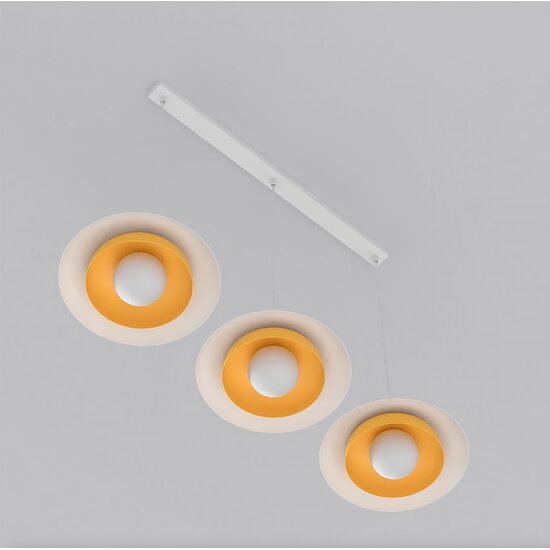 Emibig Emibig SKIN 3 WH ORANGE - Lámpara colgante escandinava para una atmósfera acogedora