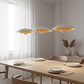 Emibig Emibig SKIN 3 WH ORANGE - Scandinavian pendant lamp for a cozy atmosphere