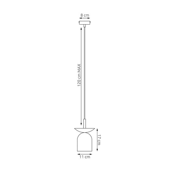 Emibig Emibig EGO 1 BL MOKKA - Scandinavian pendant lamp for a stylish ambiance