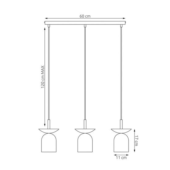 Emibig Emibig EGO 3 BL MOKKA - Lampe suspendue scandinave pour un éclairage chaleureux