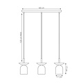 Emibig Emibig EGO 3 BL WHITE - Lámpara colgante escandinava para cualquier espacio