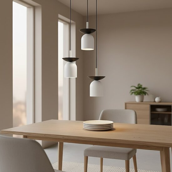 Emibig Emibig EGO 3 PREM BL WHITE - Scandinavian pendant lamp for any space