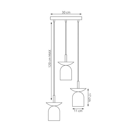 Emibig Emibig EGO 3 PREM BL WHITE - Scandinavian pendant lamp for any space