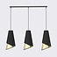 Emibig Emibig MODA 3 BL GOLD - Moderne hanglamp voor elke ruimte