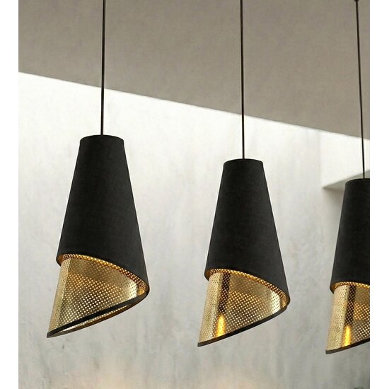 Emibig Emibig MODA 3 BL GOLD - Lámpara colgante moderna para cualquier espacio