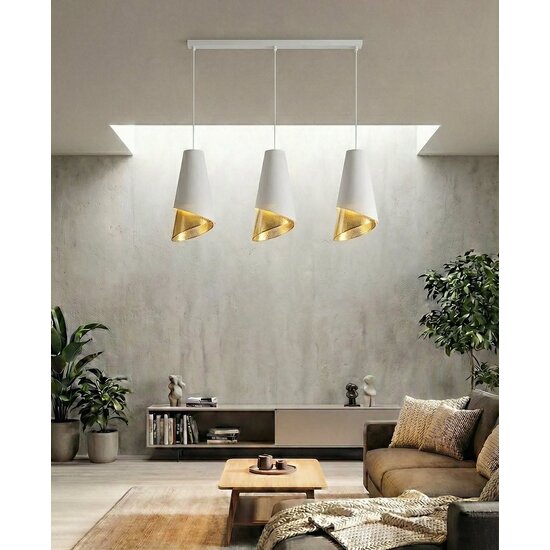 Emibig Emibig MODA 3 WH GOLD - Moderne hanglamp voor sfeervolle verlichting