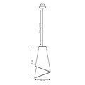 Emibig Emibig MODA 1 BL GRAY - Moderne Pendelleuchte für jeden Raum