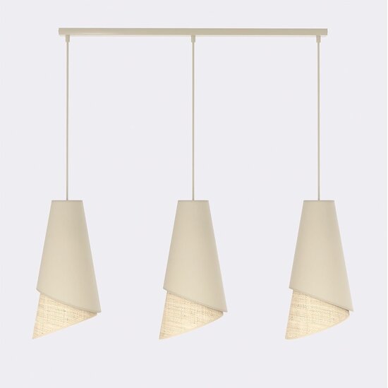 Emibig Emibig MODA 3 MO RATTAN - Moderne hanglamp voor sfeervolle verlichting