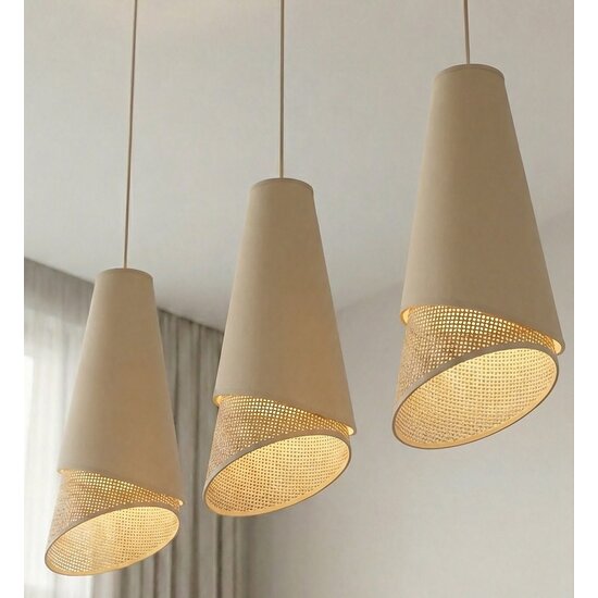 Emibig Emibig MODA 3 MO RATTAN - Lámpara colgante moderna para una iluminación elegante