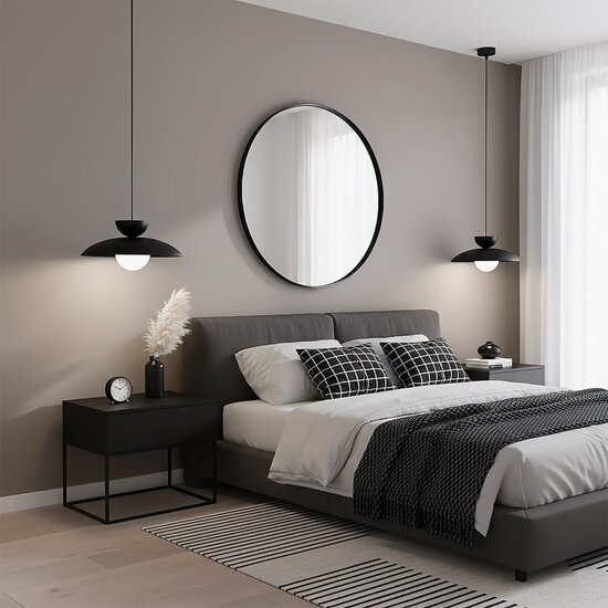 Emibig Emibig MULAN 1 BLACK - Modern pendant lamp for any space