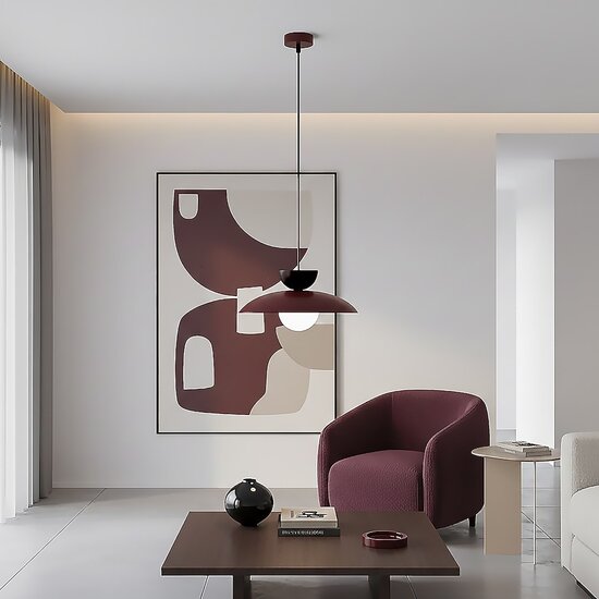 Emibig Emibig MULAN 1 BURGUNDY BL - Lámpara colgante escandinava para cualquier espacio
