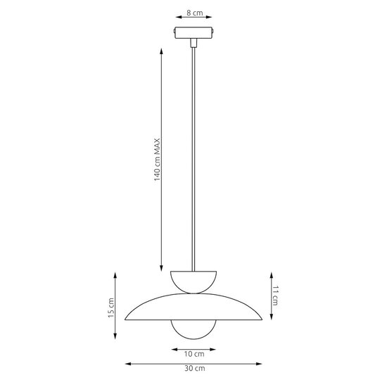 Emibig Emibig MULAN 1 MOKKA BL - Scandinavische hanglamp voor elke ruimte