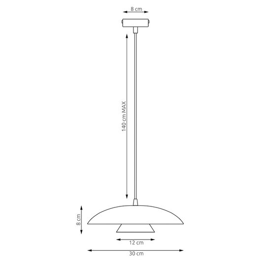 Emibig Emibig BABEL 1 WHITE BL - Scandinavian pendant lamp for any space
