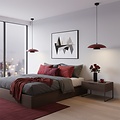 Emibig Emibig BABEL 1 BURGUNDY BL - Stilvolle skandinavische Pendelleuchte