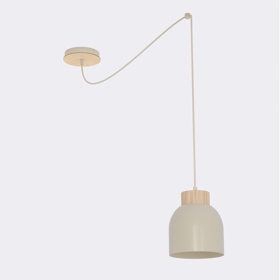 Emibig Emibig KRU 1 MOKKA - Scandinavian pendant lamp for a warm atmosphere