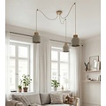 Emibig Emibig KRU 3 MOKKA - Scandinavian pendant lamp for any space