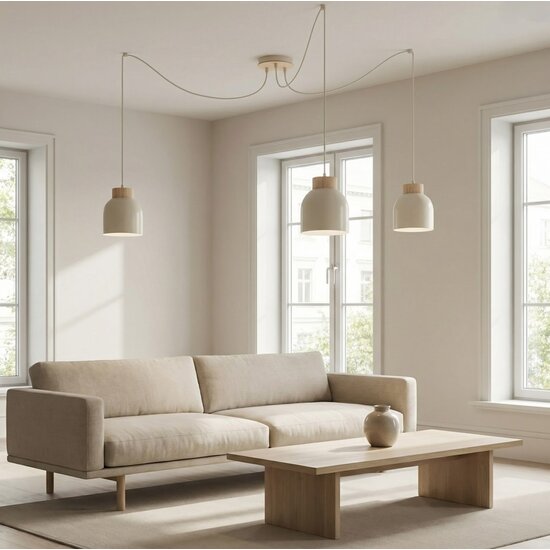 Emibig Emibig KRU 3 MOKKA - Scandinavische hanglamp voor elke ruimte