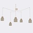 Emibig Emibig KRU 5 MOKKA - Scandinavian pendant lamp for a cozy ambiance