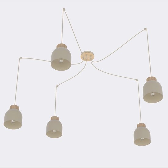 Emibig Emibig KRU 5 MOKKA - Scandinavische hanglamp voor een sfeervolle ambiance