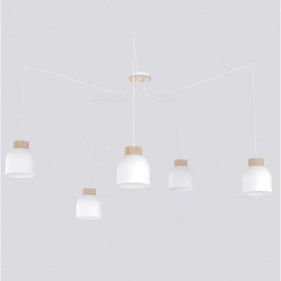 Emibig Emibig KRU 5 WHITE - Scandinavian pendant lamp for any space