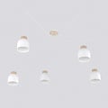 Emibig Emibig KRU 5 WHITE - Scandinavian pendant lamp for any space