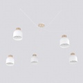 Emibig Emibig KRU 5 WHITE - Scandinavische hanglamp voor elke ruimte