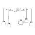 Emibig Emibig KRU 5 WHITE - Scandinavian pendant lamp for any space