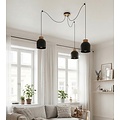 Emibig Emibig KRU 3 BLACK - Scandinavian pendant lamp for any space