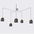 Emibig Emibig KRU 5 BLACK - Scandinavian pendant lamp for any space