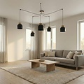 Emibig Emibig KRU 5 BLACK - Lampe suspendue scandinave pour tous les espaces