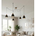 Emibig Emibig KRU 5 BLACK - Scandinavian pendant lamp for any space