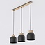 Emibig Emibig VIGO 3 BLACK - Lámpara colgante escandinava elegante para cualquier espacio