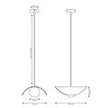 Emibig Emibig RITUAL 1M WHITE - Modern pendant lamp for stylish lighting