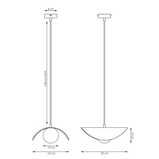 Emibig Emibig RITUAL 1M WHITE - Moderne Pendelleuchte für stilvolle Beleuchtung