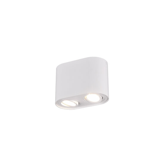 Trio Lighting Spot de plafond duo orientable rond 2xGU10 blanc mat - Solution d'éclairage idéale pour chaque pièce