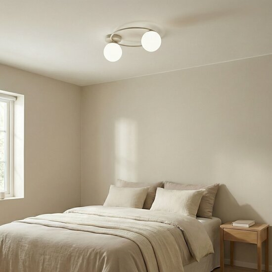 Emibig Emibig SOPRA 2 MOKKA OPAL - Modern ceiling lamp for stylish lighting