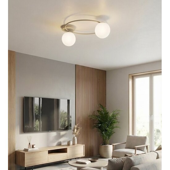 Emibig Emibig SOPRA 2 MOKKA OPAL - Plafonnier moderne pour un éclairage élégant