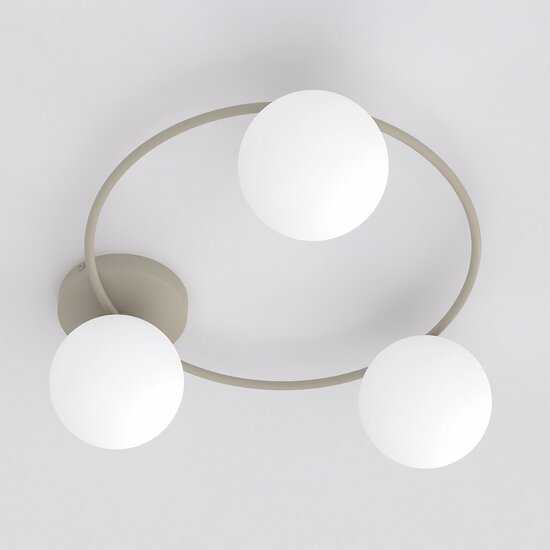 Emibig Emibig SOPRA 3 MOKKA OPAL - Moderne Deckenlampe für stilvolle Beleuchtung