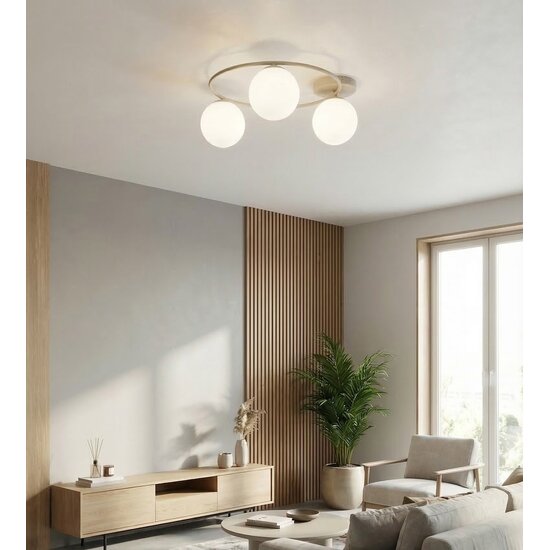 Emibig Emibig SOPRA 3 MOKKA OPAL - Lámpara de techo moderna para una iluminación elegante