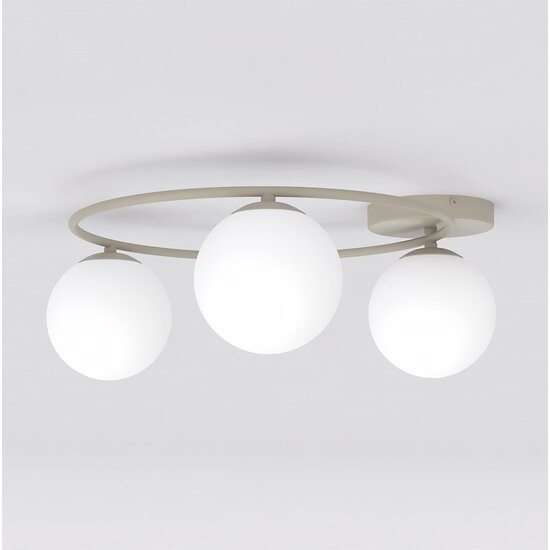Emibig Emibig SOPRA 3 MOKKA OPAL - Moderne plafondlamp voor sfeervolle verlichting